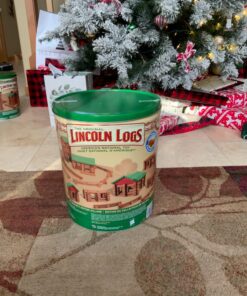 LINCOLN LOGS-Collector's Edition Village-327 Pieces-Real Wood Logs-Ages 3+ - Best Retro Building Gift Set for Boys/Girls-Creative Construction Engineering–Top Blocks Game Kit - Preschool Education Toy 58 815fzSi3aL