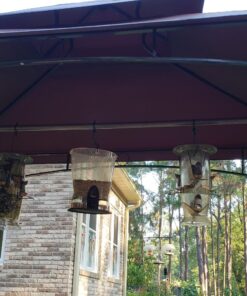 More Birds Abundance Bird Feeder, Combination Mixed Seed and Thistle, 6 Feeding Ports, 3.5 lb Seed Capacity Medium 27 815gB4FRkhL