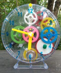 Lily's Home Do-It-Yourself Children's First Puzzle Clock Kit, No Batteries Required, Learn How Clock Gears Work, Colorful and Educational Gift for Kids, Multi-Colored (31 Pieces) 19 815gBk6ndNL