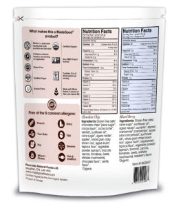 MadeGood Granola Minis Club Pack (20 ct, 0.85 oz. each); 10 Bags Chocolate Chip and 10 Bags Mixed Berry Granola Minis; Vegan, Gluten-Free, Allergy-Friendly, Organic, Non-GMO Snacks 11 815gKPGKacL