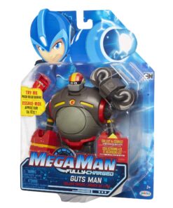Mega Man Fully Charged – Deluxe Guts Man Articulated Action Figure with Expanding Belly and Guts Man Buster Accessory (to swap onto the Mega Man figure)! Based on the new show! 21 815ggRae7OL