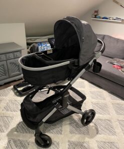 Graco Modes Nest Travel System, Includes Baby Stroller with Height Adjustable Reversible Seat, Pram Mode, Lightweight Aluminum Frame and SnugRide 35 Lite Elite Infant Car Seat, Sullivan Modes Nest w/ Height-Adjustable Seat 35 815glizCAUL