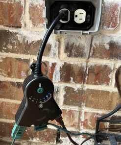 BN-LINK Outdoor 24-Hour Water Resistant Photoelectric Countdown Timer Photocell Light Sensor (2, 4, 6 or 8 Hours Countdown Mode) 3 Grounded Outlets Remote Control (100 ft Range) for Home and Garden Countdown Photocell Remote 42 815hqp1BRsL