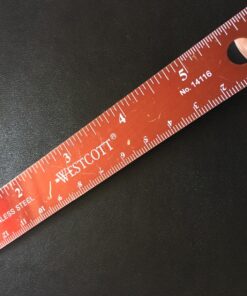 Westcott Stainless Steel Office Ruler with Non Slip Cork Base, 6-Inch (10414) 6 Inches 43 815i7ExohpL