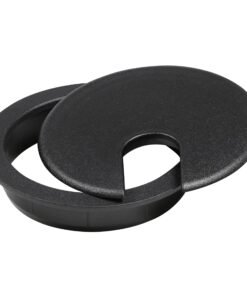 Alternative view of 5 Pack Rok Hardware 3" (76mm) Black Round Computer Desk Table Port Wire Cable Cord Organizer Hole Cover Grommet, ROKRG3BLK 3" 5
