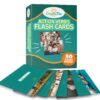 Action Verbs Flash Cards - 50-Piece Educational Flash Cards for Speech Therapy and Home Schooling - Thick and Durable Vocabulary Builder Flash Cards for Kids and Adults Volume 1 25 815iRF 7rwL