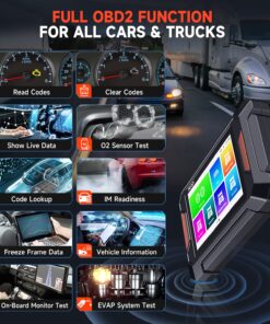 FCAR F802 Plus Heavy Duty Truck Scanner DPF Regen Tool Fit for Cummins Detroit Caterpillar International Volvo Paccar All System Diesel Diagnostic Scan Tool Truck & Car 2in1 Code Reader with Oil Reset F802 Heavy Duty Truck Scanner 16 815khujSML
