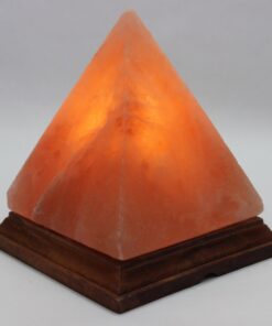 Alternative view of Indus Classic IC-L1017 LG-01 Salt Crystal Lamp, Pyramid Shape, Pink