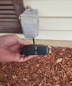 Kasa Outdoor Smart Plug, Smart Home Wi-Fi Outlet with 2 Sockets, IP64 Weather Resistance, Compatible with Alexa, Google Home & IFTTT, No Hub Required, ETL Certified(EP40), Black 2-Socket 29 815lkO9hhVL