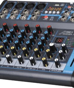 Audio2000'S AMX7323 Professional Eight-Channel Audio Mixer with USB Interface, Bluetooth, and DSP Sound Effects 8-Channel Mixer with Bluetooth & Sound Effect 5 815lrM4UmfL