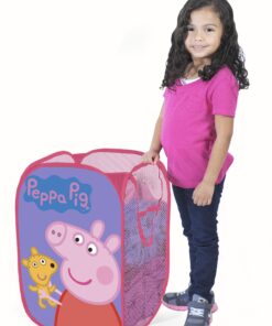 Alternative view of Idea Nuova Peppa Pig Pop Up Hamper with Durable Carry Handles, 21" H x 13.5" W X 13.5" L