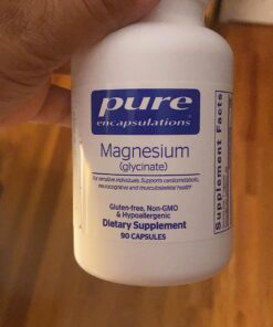 Pure Encapsulations Magnesium (Glycinate) - Supplement to Support Stress Relief, Sleep, Heart Health, Nerves, Muscles, and Metabolism* - with Magnesium Glycinate - 90 Capsules 90 Count (Pack of 1) Standard Packaging 29 815nO0HUkL