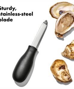 OXO Good Grips Stainless Steel Non-Slip Oyster Knife,Black/Silver 22 815oVSM2crL