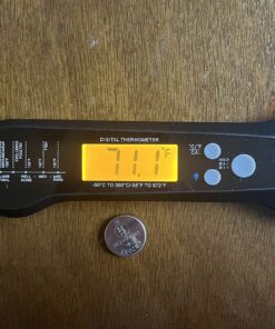 Meat Thermometer Digital, Waterproof Instant Read Meat Thermometers for Grilling and Cooking. Food Thermometer, Kitchen Gadgets, Accessories with Bottle Cap Opener for Kitchen, BBQ, Grill… Black 48 815pWLQ3mcL