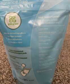 Grab Green Automatic Dishwashing Detergent Pods, 24 Count, Fragrance Free, Plant and Mineral Based, Superior Cleaning, Powerful Grease Removal, Brilliant Shine, Packaging May Vary 24 Count (Pack of 1) 28 815pmv jq L