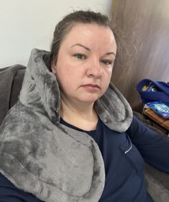 Snailax Heating Pad for Back Pain Relief, Electric Large Heating Pad for Neck and Shoulders,Cramps, Neck Warmer Weighted Wearable Back Heated Wrap, 6 Heat Settings & Auto Shut Off, Washable,Gifts 24" x 33"Gray 59 815qDraO2eL