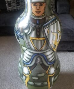 Inflatable Punching Bag for Kids with Foam Sword Set | 48" Double Sided Bop Bag for Boys, Girls and Children | Knight & Dragon Theme Imaginative and Sports Toys 24 815rQYXHBDL