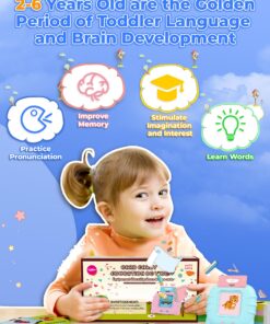 KOKODI Toddler Toys for Boys 2 3 4 5 Year Old Gifts, Speech Therapy Toys, Talking Flash Card 224 Sight Words, Montessori Learning Educational Sensory Toys for Autistic Children Toddler Age 2-5 Blue Toys 11 815u mmNWfL