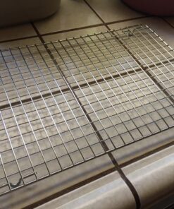 Baker's Secret 1061483 10-by-16-Inch Nonstick Cooling Rack, Set of 2 10" X 16" 28 815u4A4XCgL