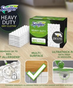 Swiffer Sweeper Heavy Duty Mop Pad Refills for Floor Mopping and Cleaning, All Purpose Multi Surface Floor Cleaning Product, 20 Count, 2 Pack Heavy Duty (20 Regular) 22 815u5ywwZ5L