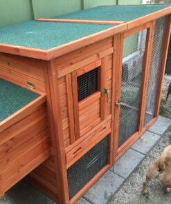 TRIXIE Pet Products Chicken Coop with Outdoor Run, 66.75 x 30.25 x 41.25 inches 66.8"L x 30.3"W x 41.3"H 46 815vUwANDdL