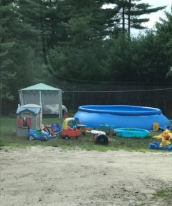 Intex 26175EH Easy Set 18 Feet by 48 Inch Round Inflatable Outdoor Backyard Above Ground Swimming Pool Set with Cover, Ladder, and Filter, Blue 18FT x 48IN 48 815wFOnfavL