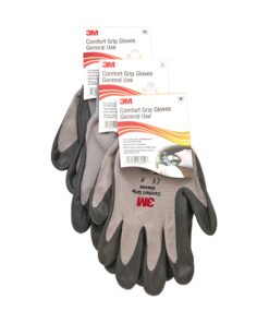 3M Electrical Markets Division unisex adult 3M COMFORT GRIP GLOVE CGL GU GENERAL USE SIZE L FOAMED NITRILE PALM PROVIDES EXCELLENT GRIP EVEN, Grey, Large Pack of 2 US 8 815wZ0haS0L