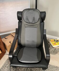 Snailax shiatsu Neck & Back Massager with Heat, Full Back Kneading Shiatsu or Rolling Massage, Massage Chair pad with Height Adjustment, Back Massager for Neck and Shoulder Black SL-233 38 815wrRJrIEL