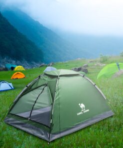 CAMEL CROWN 2/3/4/5 Person Camping Dome Tent, Waterproof,Spacious, Lightweight Portable Backpacking Tent for Outdoor Camping/Hiking 2 person Green-1 24 815wrfQbkUL
