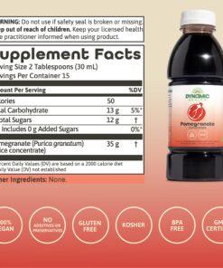 Dynamic Health Pomegranate Juice Concentrate, Natural Antioxidants and Polyphenols, No Additives or Preservatives, Vegan, Gluten Free, 16oz 6 815yy5ss8DL