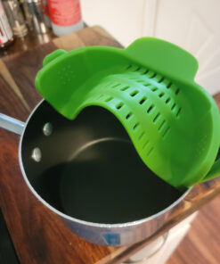 Kitchen Gizmo Snap 'N Strain Strainer, Clip On Silicone Colander, Fits all Pots and Bowls - Lime Green 54 8160Sp42kL