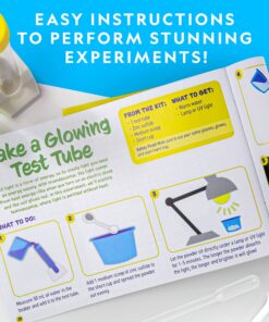 NATIONAL GEOGRAPHIC Stunning Chemistry Set - Mega Science Kit with 45 Easy Experiments- Make a Volcano and Launch a Rocket, STEM Projects for Kids Ages 8-12, Science Toys (Amazon Exclusive) Stunning Science 18 8160zzGW L