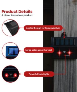 Alternative view of Predator Guard Solar Powered Predator Deterrent LED Light - Scares & Deters Nocturnal Animals Away, Built to Repel Coyote, Fox, Skunk, Bear, Racoon & Wild Creatures - Protect Your Property! 1