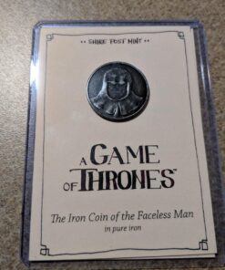Game of Thrones: Fully Licensed Iron Coin of The Faceless Man by Shire Post 39 8161diQJUL