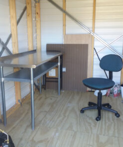 ROCKPOINT Stainless Steel Table for Prep & Work with Backsplash 60x24 Inches, NSF Metal Commercial Kitchen Table with Adjustable Under Shelf and Table Foot for Restaurant, Home and Hotel 60x24inch 52 8162RQP4jpL