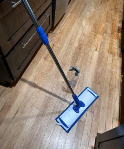 18" Professional Microfiber Mop - Hardwood Floor Mop - Dry & Wet Mop for Wood, Laminate, Tile, Vinyl Floors | Washable Pads | Wet & Dust Mopping | Adjustable Handle + 1 Microfiber Cloth Mop Kit with Telescoping Handle 42 8163Ur8GetL