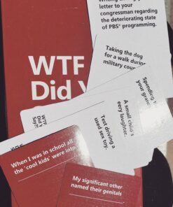 WTF Did You Say A Party Game Against All Dignity and Morality Full Game, XL Set of 594 Cards 16 8163Wek6m5L