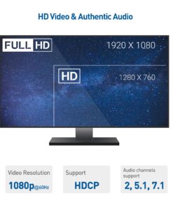 Cable Matters Unidirectional DisplayPort to HDMI Cable 6 ft, Gold-Plated DP to HDMI Cable, Display Port to HDMI Adapter Cable, 6 Feet 12 8163lHHpItL