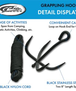SZCO Supplies Grappling Hook with Cord 3 8163pvKFGFS