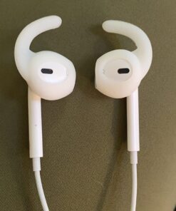 KeyBudz EarBuddyz 2.0 Ear Hooks and Covers Accessories Compatible with Apple AirPods Gen 1 & 2 or EarPods Headphones/Earphones/Earbuds (3 Pairs) (Clear) Clear 38 8164VAGmRJL