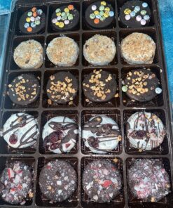 Christmas Chocolate Gift Baskets, 20 Cookie Chocolates Box, Covered Cookies Holiday Gifts Sets, Family Food Delivery Ideas, Prime Gourmet Candy Basket, For All Couples Families Adults Men Women Mom 48 8165TNsiKXL