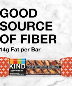 KIND Bars, Peanut Butter Dark Chocolate, Healthy Snacks, Gluten Free, 12 Count 1.4 Ounce (Pack of 12) 22 81664xBADzL