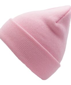 Alternative view of Unisex Knit Soft Warm Cuffed Beanie Hat Winter Camo Hats for Men Women Light Pink