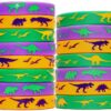 Jade's Party Packs Dinosaur World Jurassic Style Silicone Wristbands - Set of 15 Bands (Solid 15-Pack) 42 8167HbHSS5L