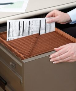 Smead TUFF Expanding File, Alphabetic (A-Z), 21 Pockets, Letter Size, Redrope-Printed Stock (70425) A-Z Index 12 8167TNpMnyL