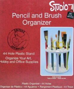 Alternative view of Studio 71 Pencil and Brush Stand, White Plastic, Round