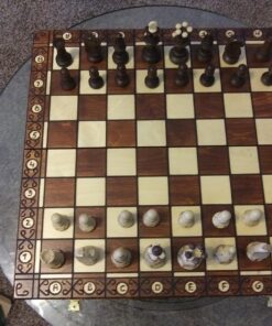 Wegiel Chess Set - Consul Chess Pieces and Board - European Wooden Handmade Game - JUNIOR 98 8168pLYI6bL