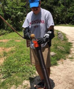 Camco RhinoFLEX 20’ Camper/RV Sewer Hose Kit | Clear Elbow w/ Removable 4-in-1 Adapter & Pre-Attached Swivel Bayonet and Lug Fittings | Sections Compress for RV Storage and Organization (39742) ,Brown 20ft Sewer Hose Kit Frustration-Free Packaging 49 81699MQe pL