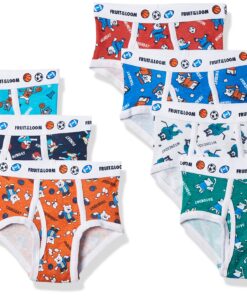 Fruit of the Loom Boys' Tag Free Cotton Briefs (Assorted Colors) Toddler Toddler – 7 Pack – Days of the Week 4-5T