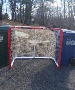Mylec Easy Assemble Steel Hockey Goal for Indoor + Outdoor - 52” x 43” x 28” - 17 pounds - Light + Portable 28 816BDpjE4HL